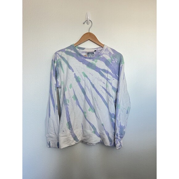 Jungmaven Other - Jungmaven Sweatshirt Mens XS Purple Green White Tie-Dyed Hemp Organic Cotton